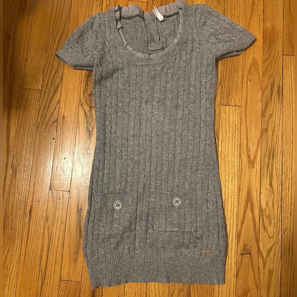 Never worn Super cute Pepe Jeans grey sweater mini dress - Picture 1 of 6